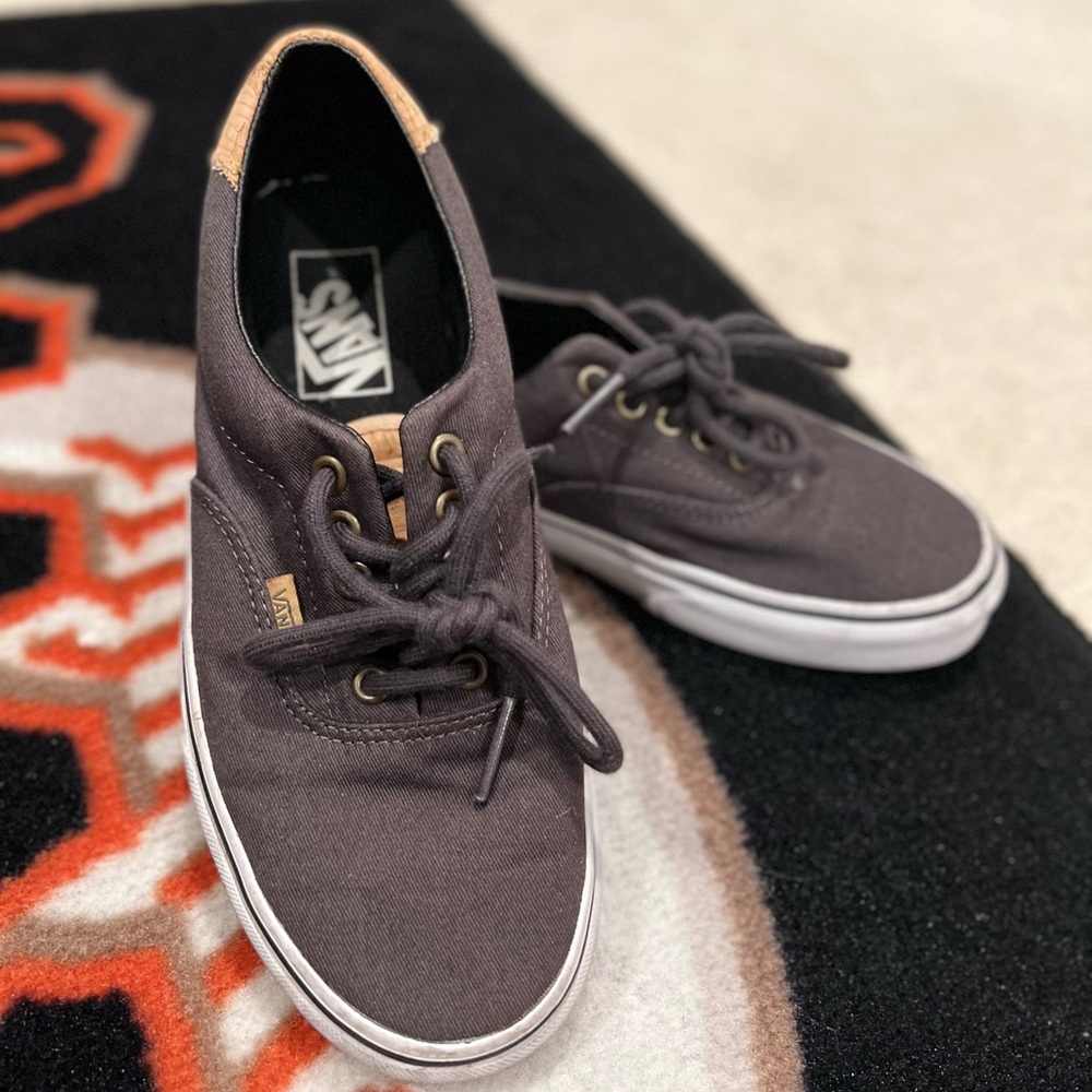 VANS with leather accent heel and tongue